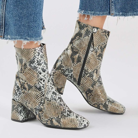 top shop snake skin boots